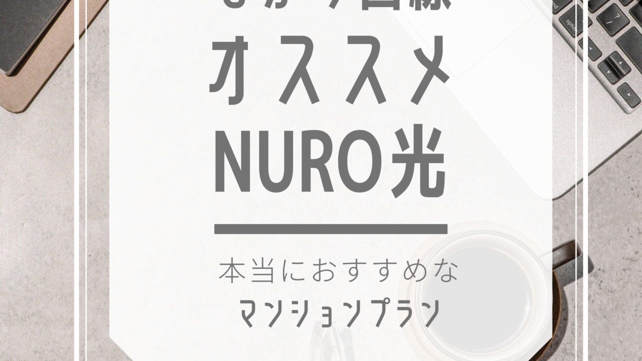 NURO　マンション　遅い　レビュー
